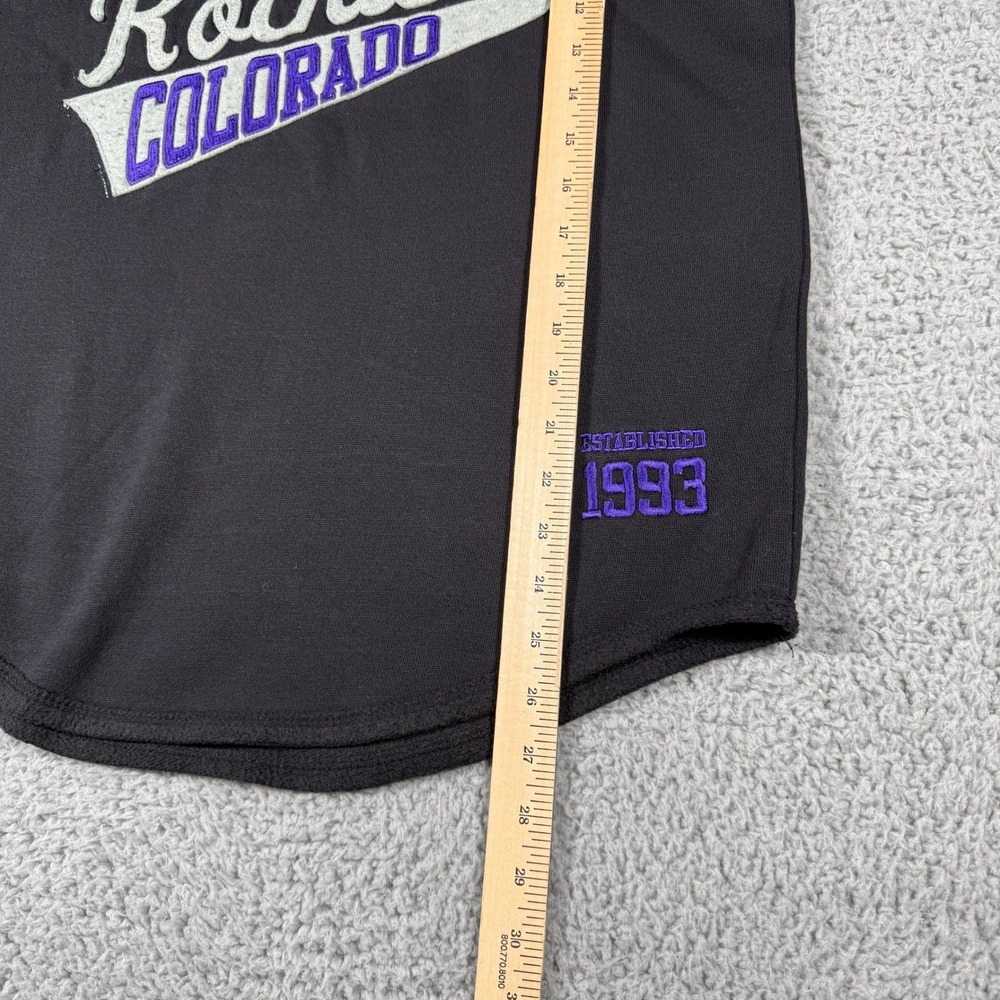 Colorado Rockies Pullover Womens Large MLB Soft As A Grape Cowl Neck Sweatshirt - Picture 7 of 8